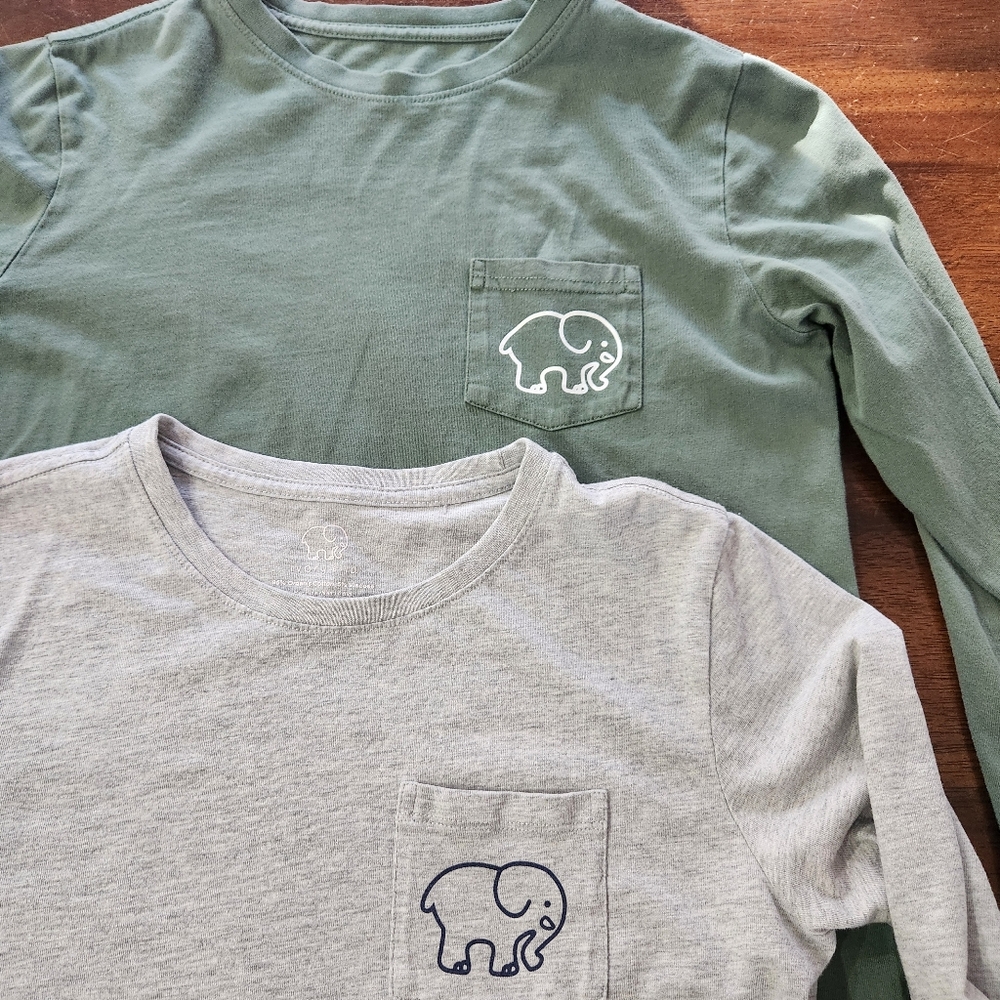 Ivory Ella Long Sleeve tshirts lot of 2 Xsmall
